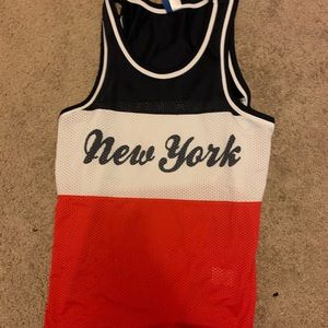 NEW YORK Tri Color Tank Top